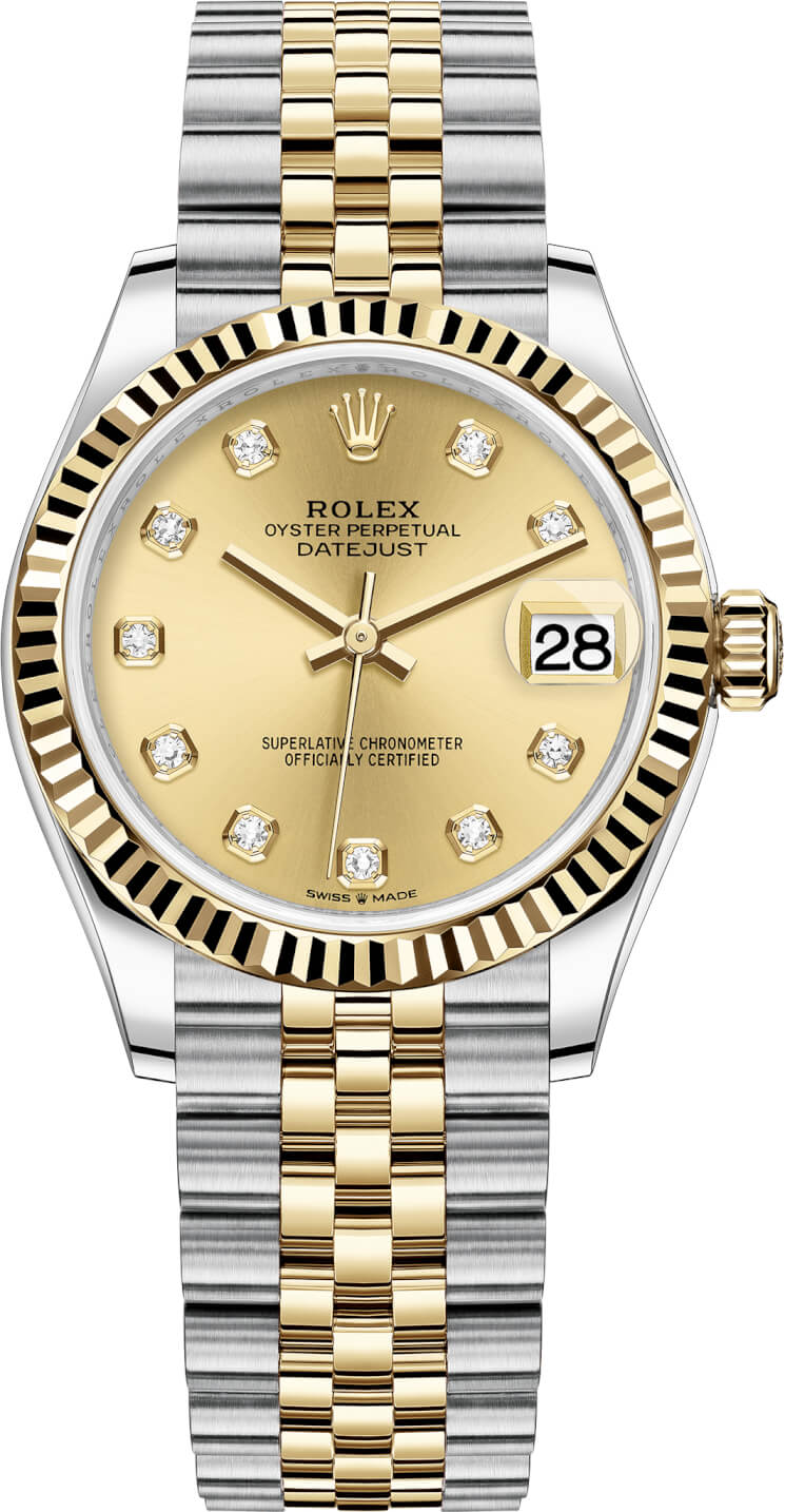 rolex 31mm datejust two tone