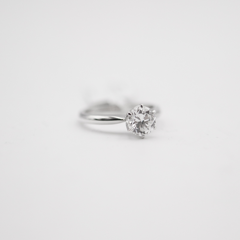 Jewellery Engagement Ring in White Gold Sõrmused
