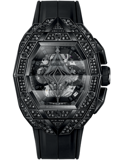 Hublot Spirit of Big Bang Sang Bleu All Black Pave