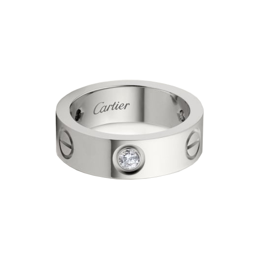Cartier Love 3 Diamonds Žiedai