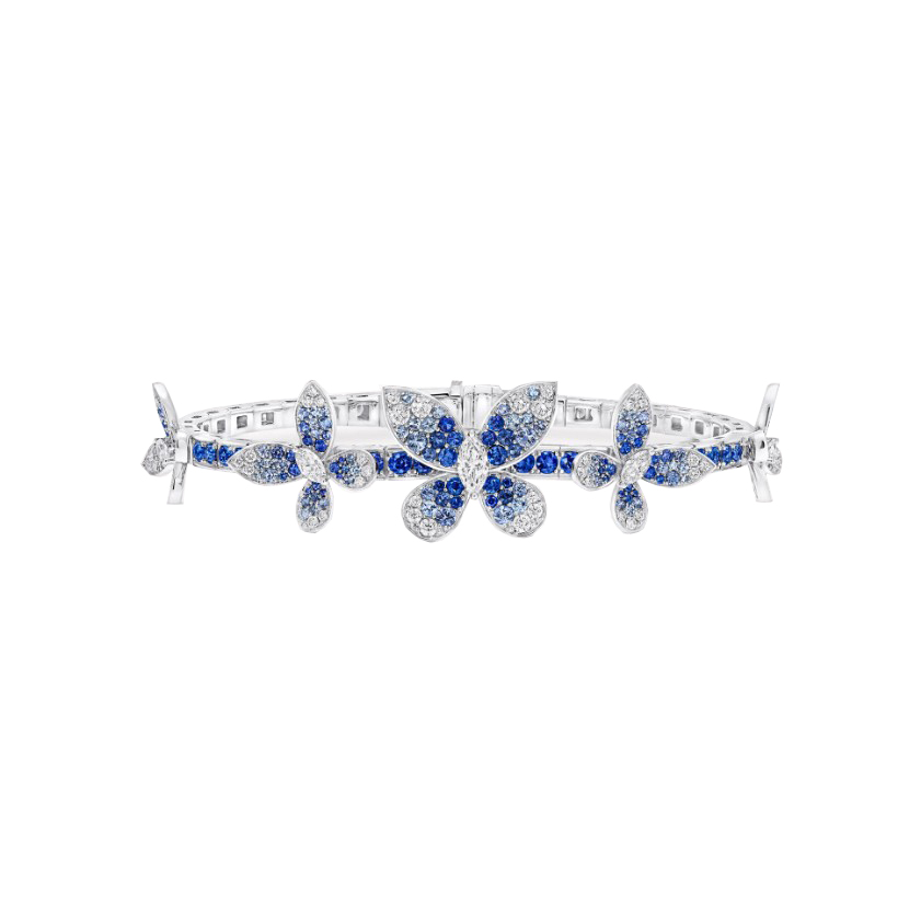 Graff Butterfly Sapphire, Tourmaline and Diamond Bransoletki