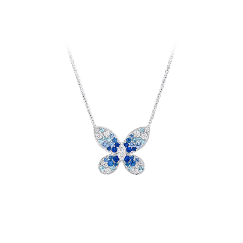 Graff Butterfly Sapphire, Tourmaline and Diamond Mini Vėriniai