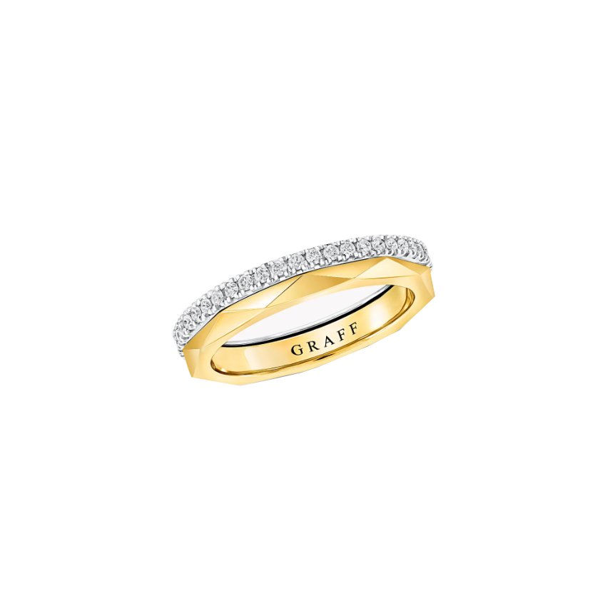 Graff Laurence Graff Signature Diamond and Gold Band Ring