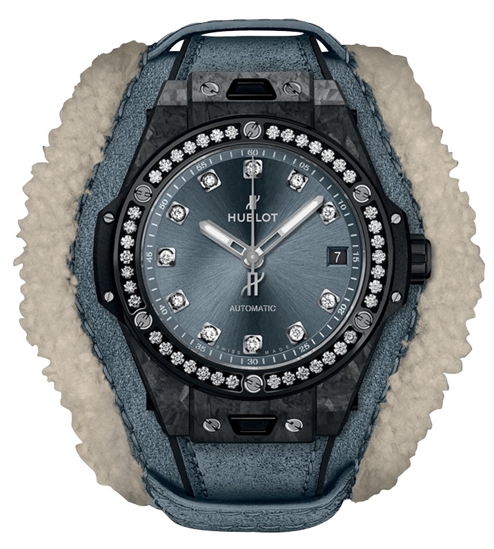 Hublot Big Bang 39 One Click Frosted Carbon Diamonds