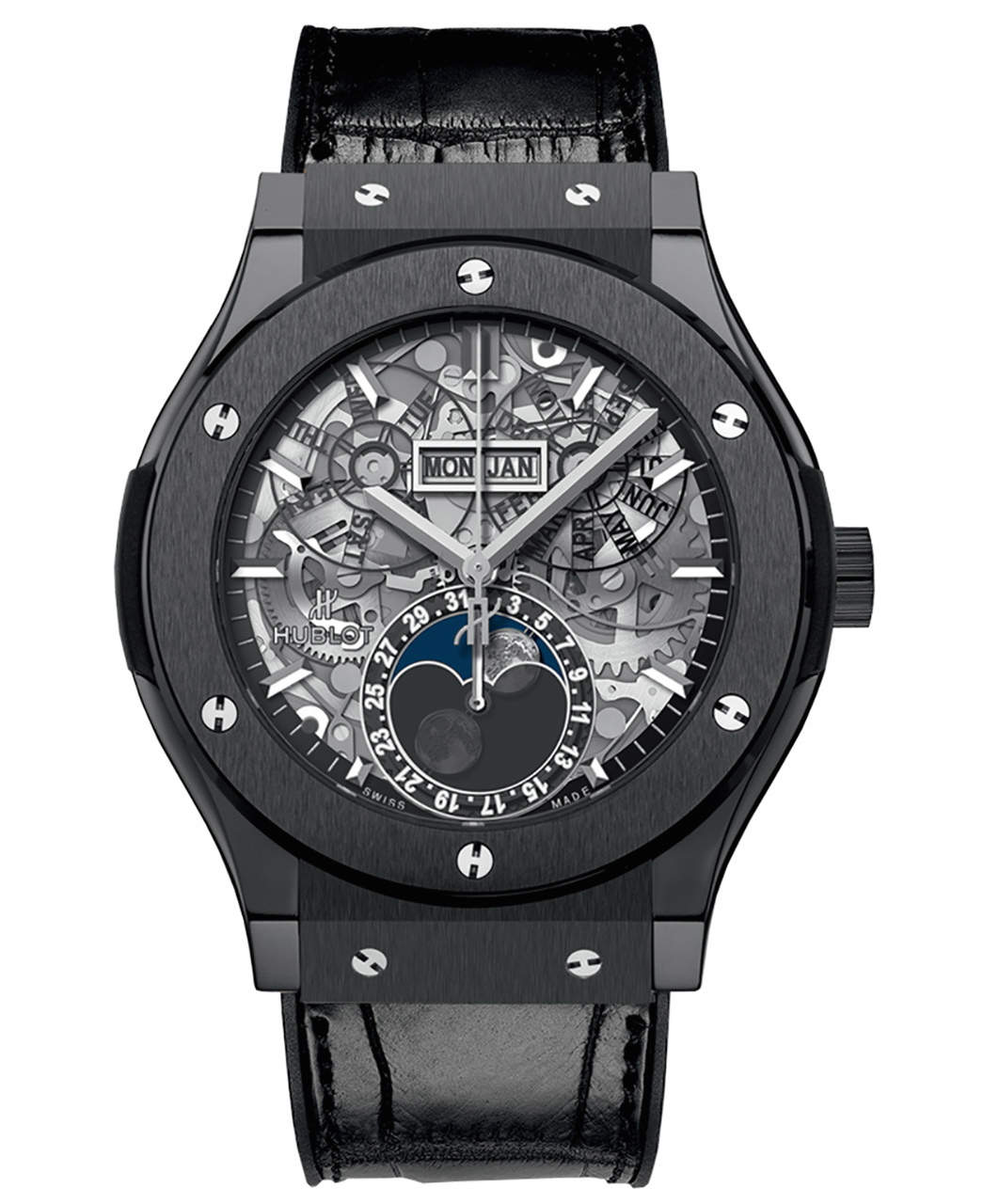 Hublot Classic Fusion 45 Aerofusion Moonphase Black Magic