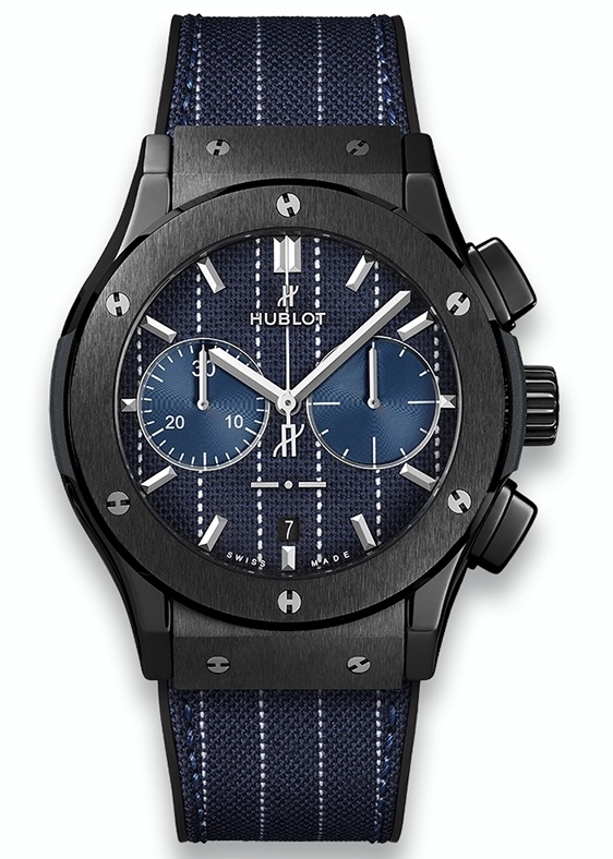 Hublot Classic Fusion 45 Chronograph Italia Independent Pinstripe Ceramic
