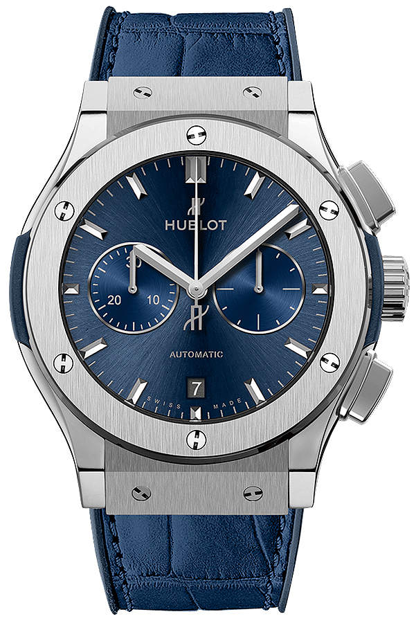 Hublot Classic Fusion 42 Chronograph Titanium Blue 