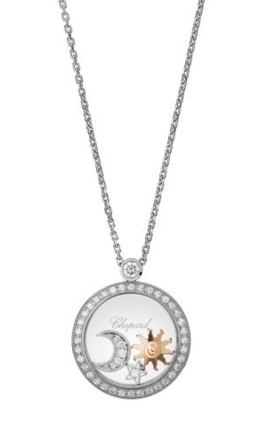Chopard Happy Sun, Moon and Stars Halskette