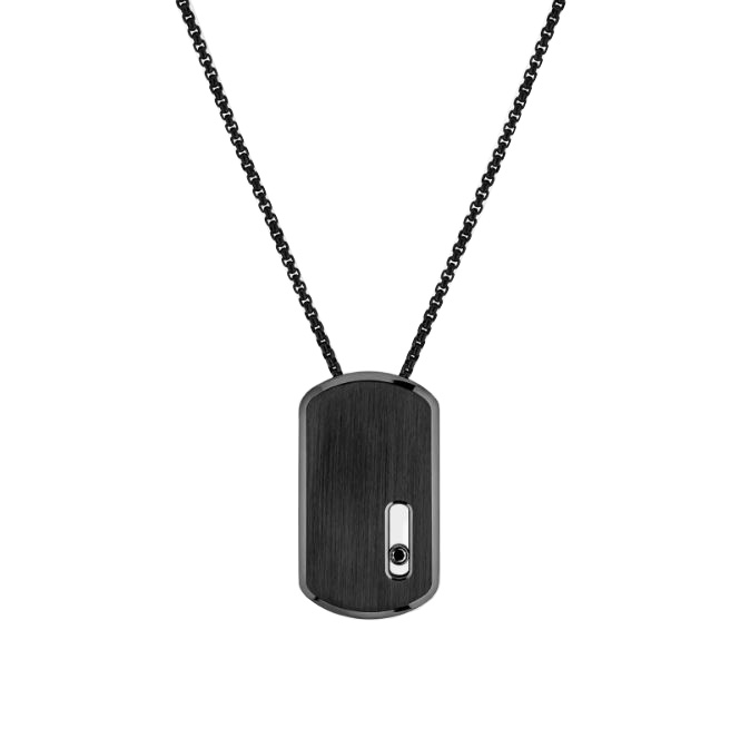 Messika Move Titanium Black LM Pendant Necklace Kaulakorut