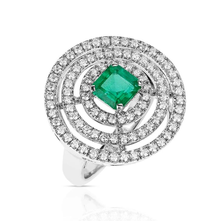 Graff Bulls Eye Emerald Ring