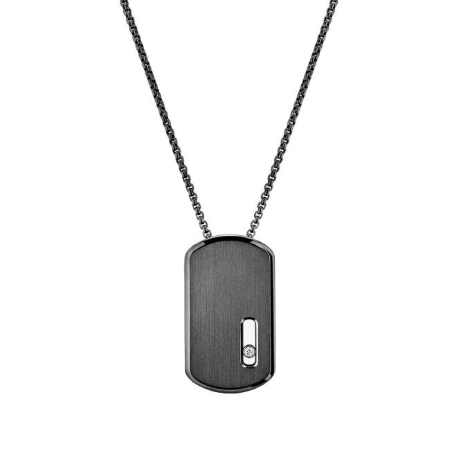 Messika Move Titanium Graphite LM Pendant Necklace Halsband