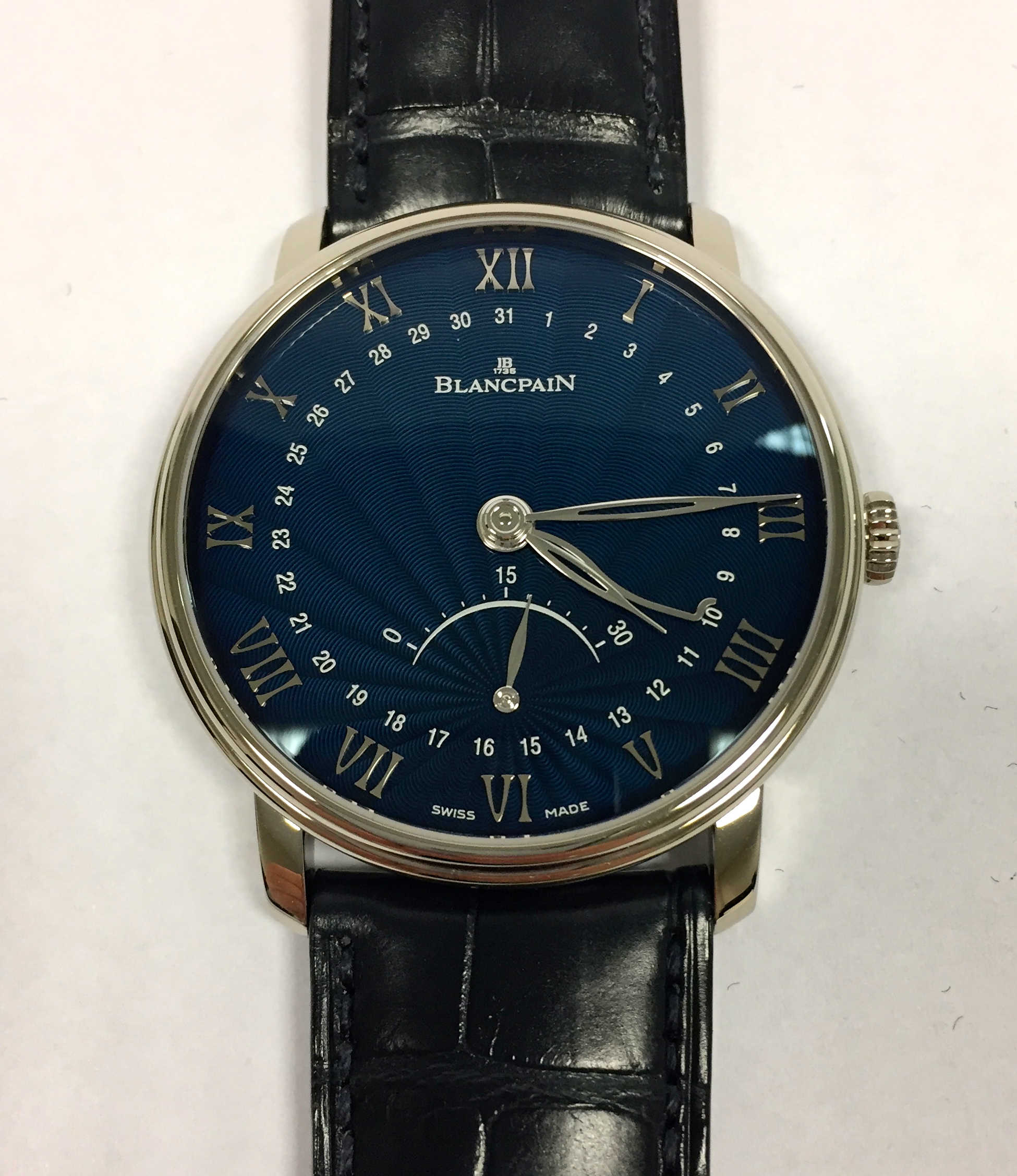 Villeret Ultraplate Date 30 Seconds Retrograde Blancpain 6653Q