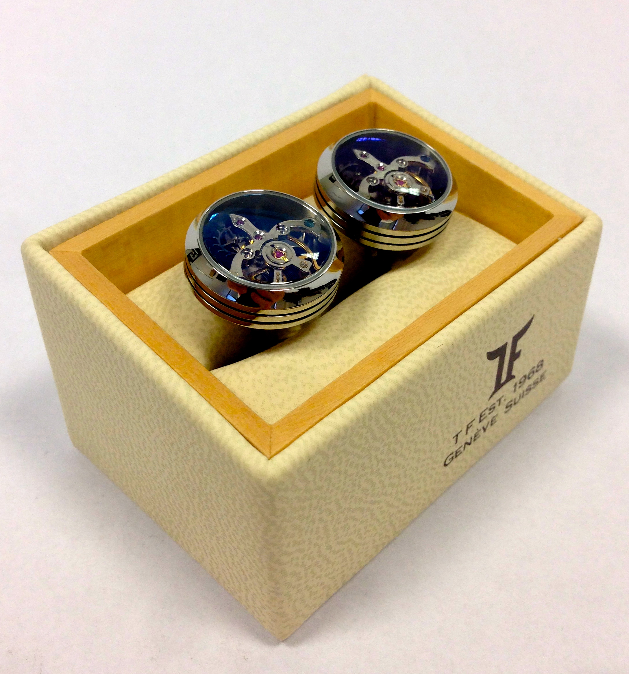 Tf Est. 1968 TF Est. 1968 Tourbillon Open Side Manschettenknöpfe