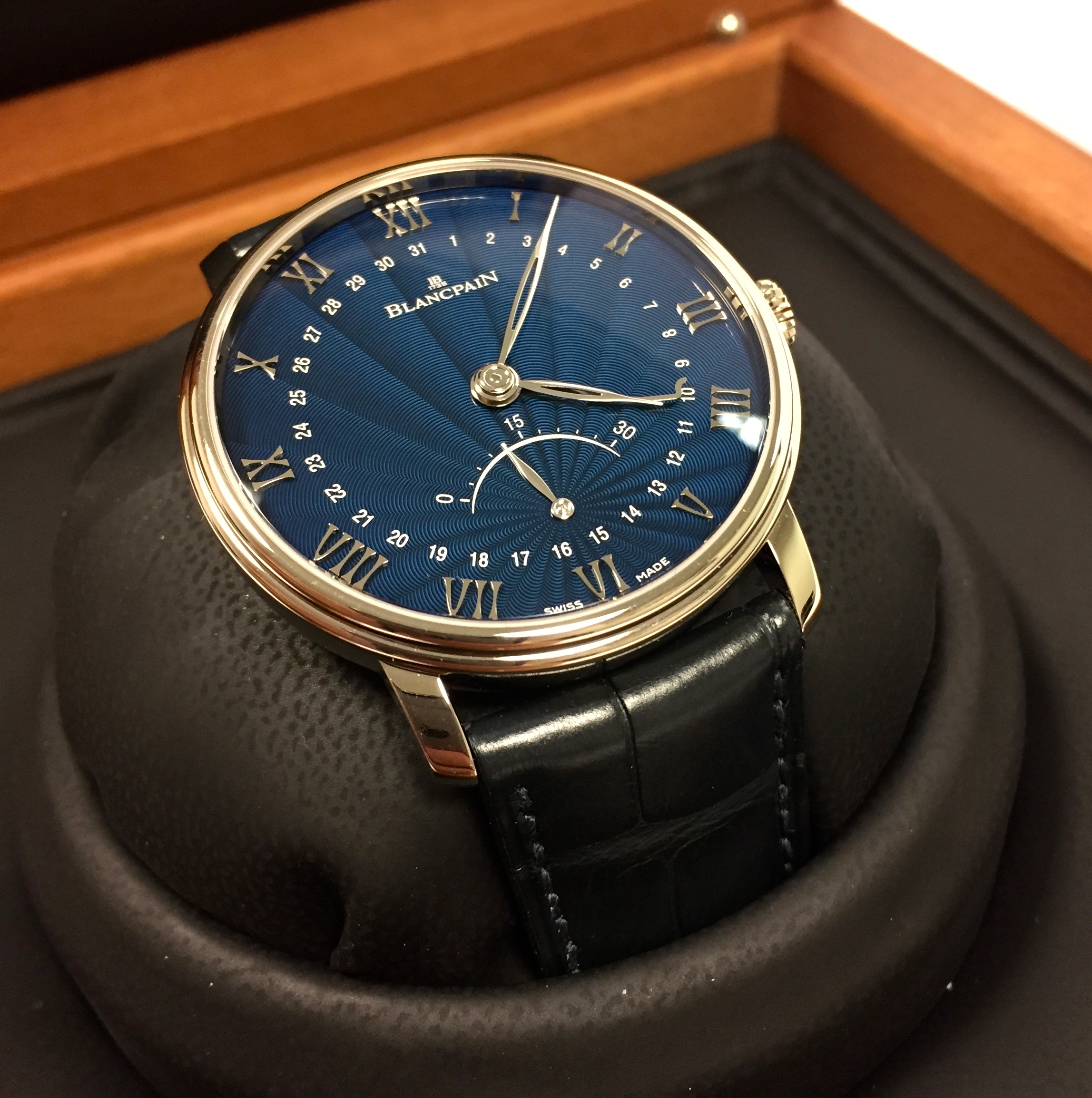 Villeret Ultraplate Date 30 Seconds Retrograde Blancpain 6653Q