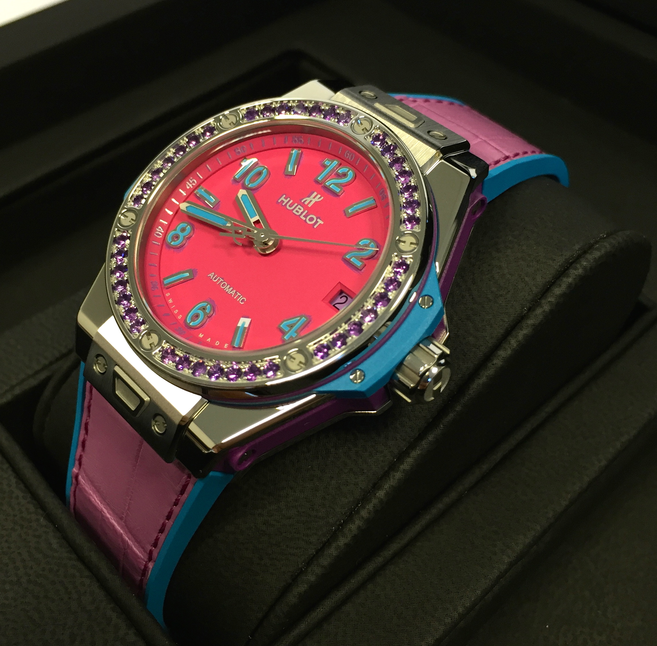 Hublot Big Bang 39 One Click Pop Art Steel Purple
