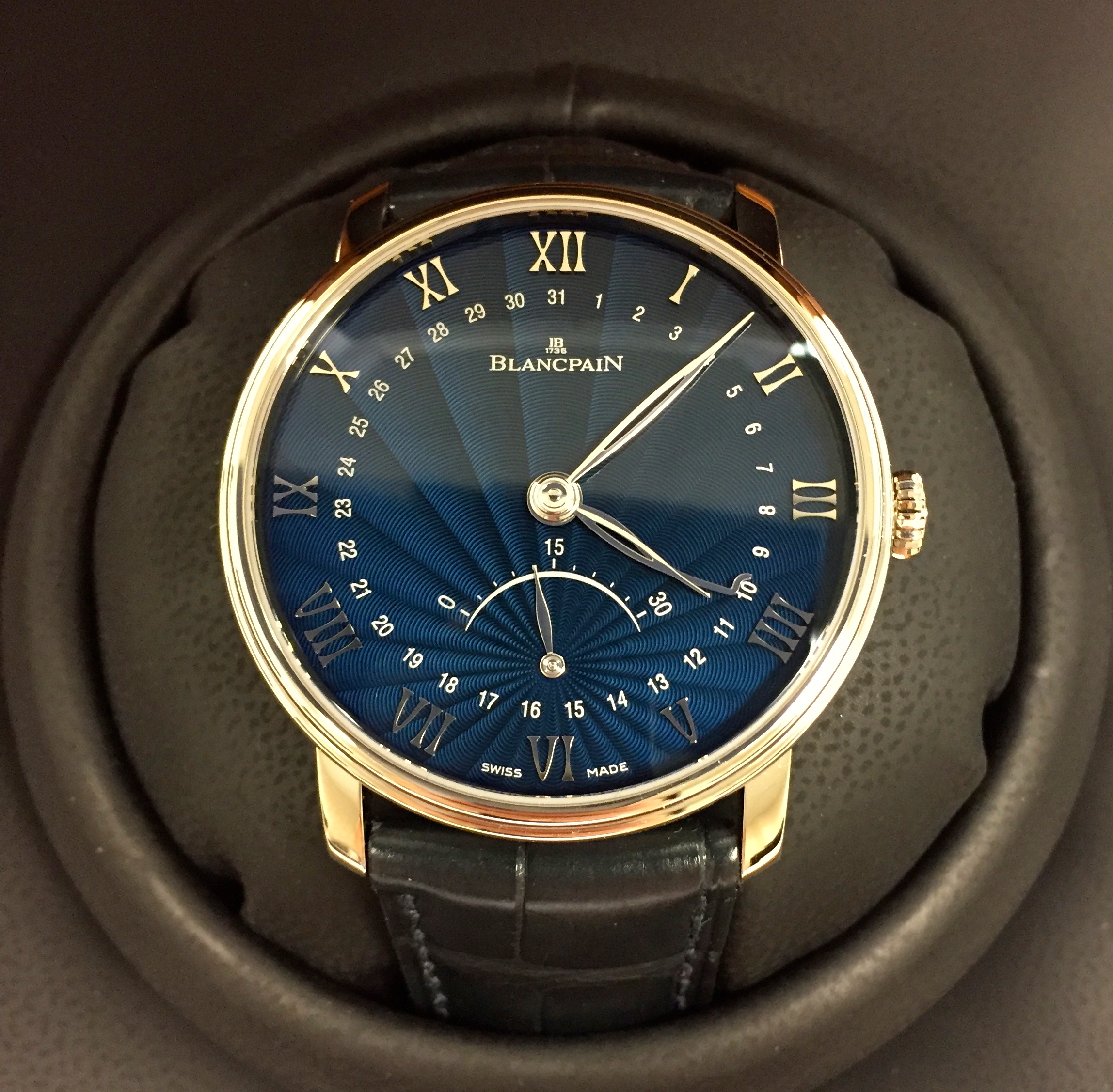 Villeret Ultraplate Date 30 Seconds Retrograde Blancpain 6653Q