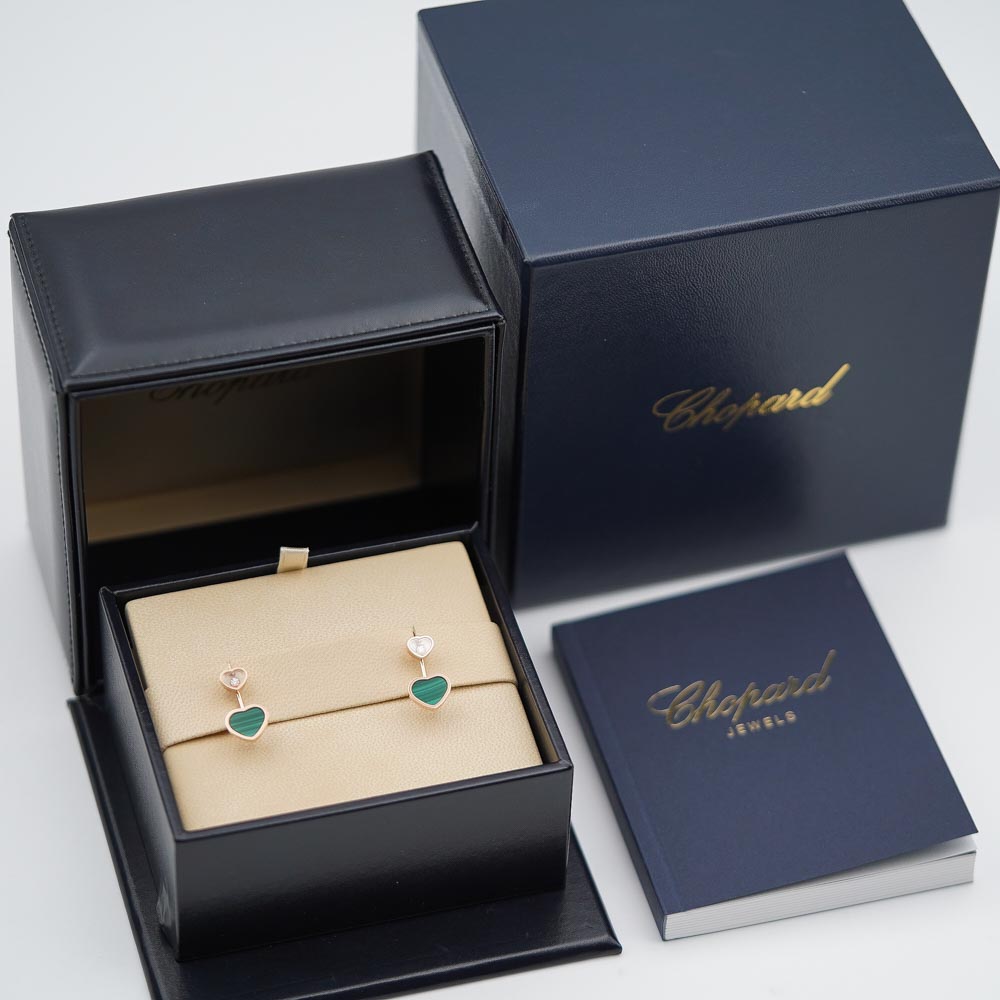 Chopard Happy Hearts Malachite Øreringer