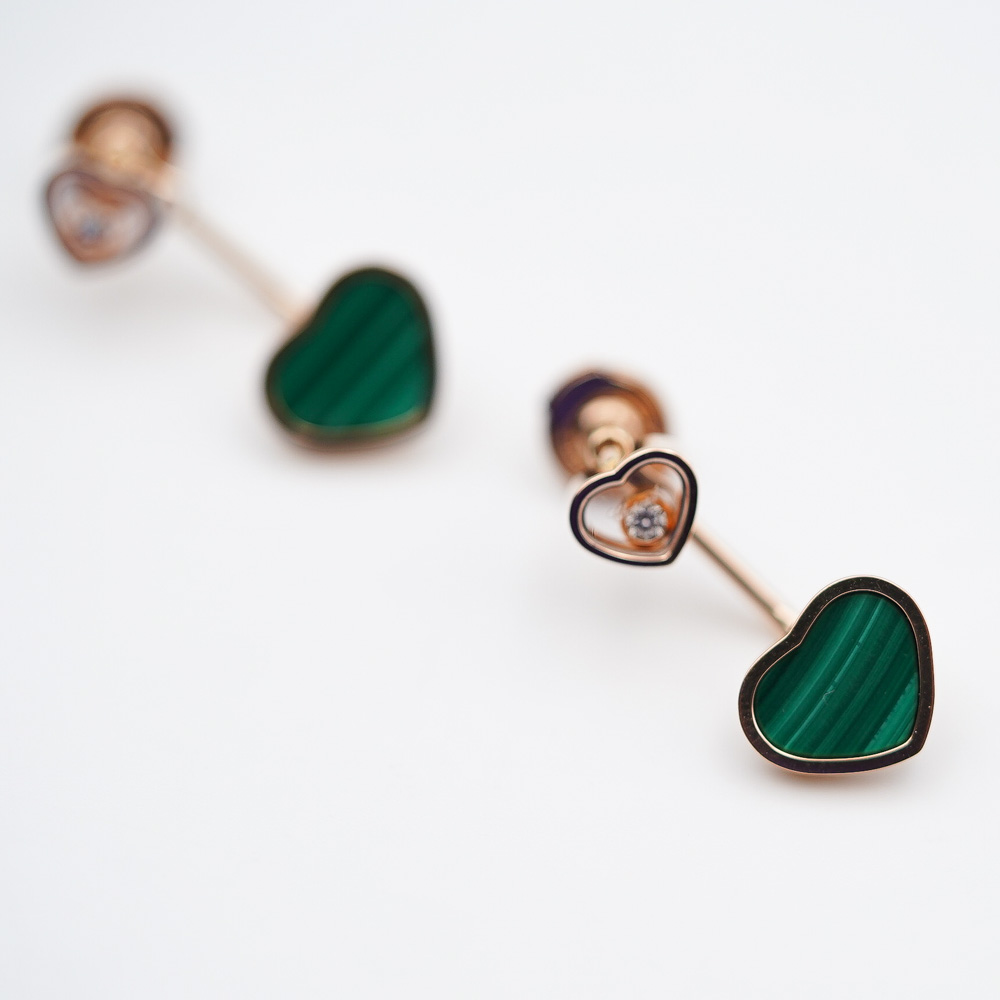Chopard Happy Hearts Malachite Øreringer