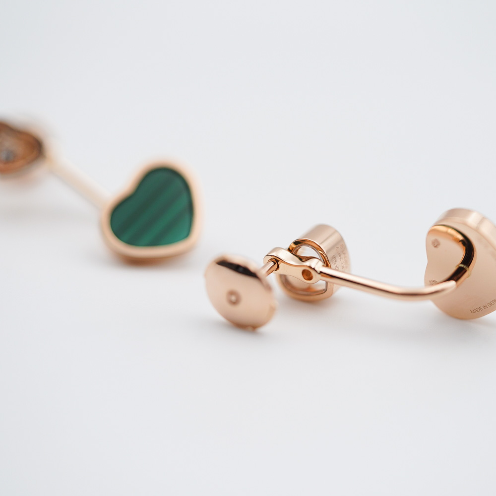Chopard Happy Hearts Malachite Øreringer