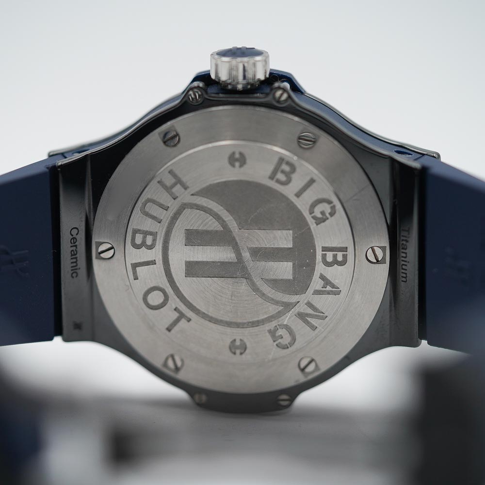 Hublot Big Bang 38 Ceramic Blue Diamonds