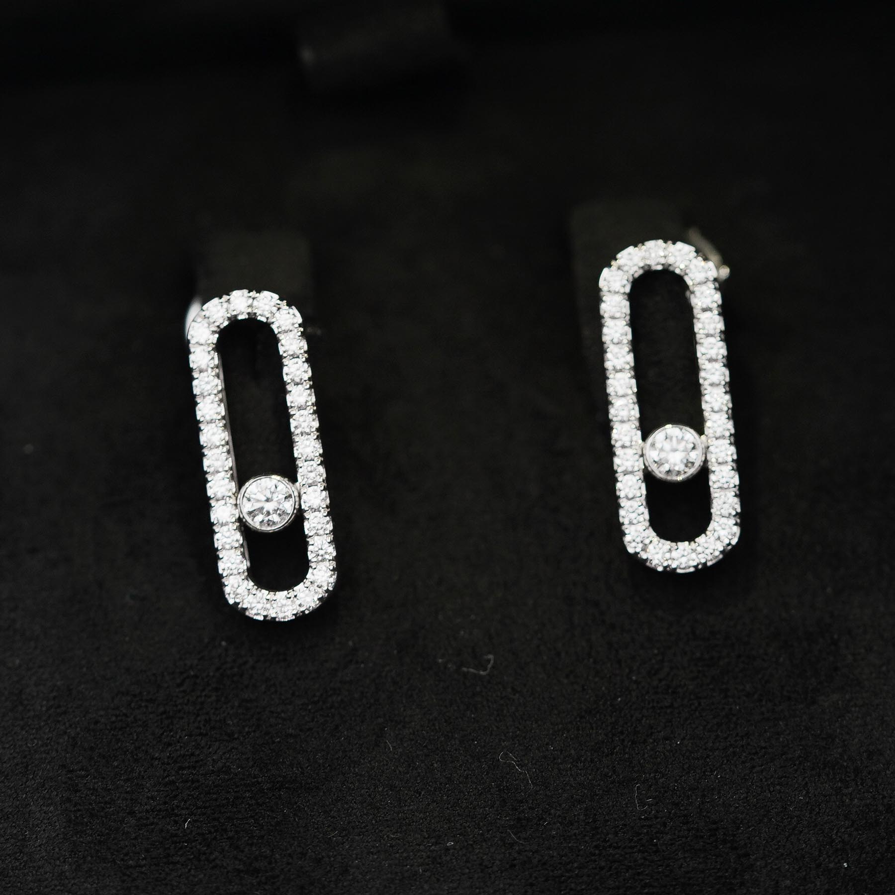 Messika Move Uno Diamond Pavé Earrings Earrings