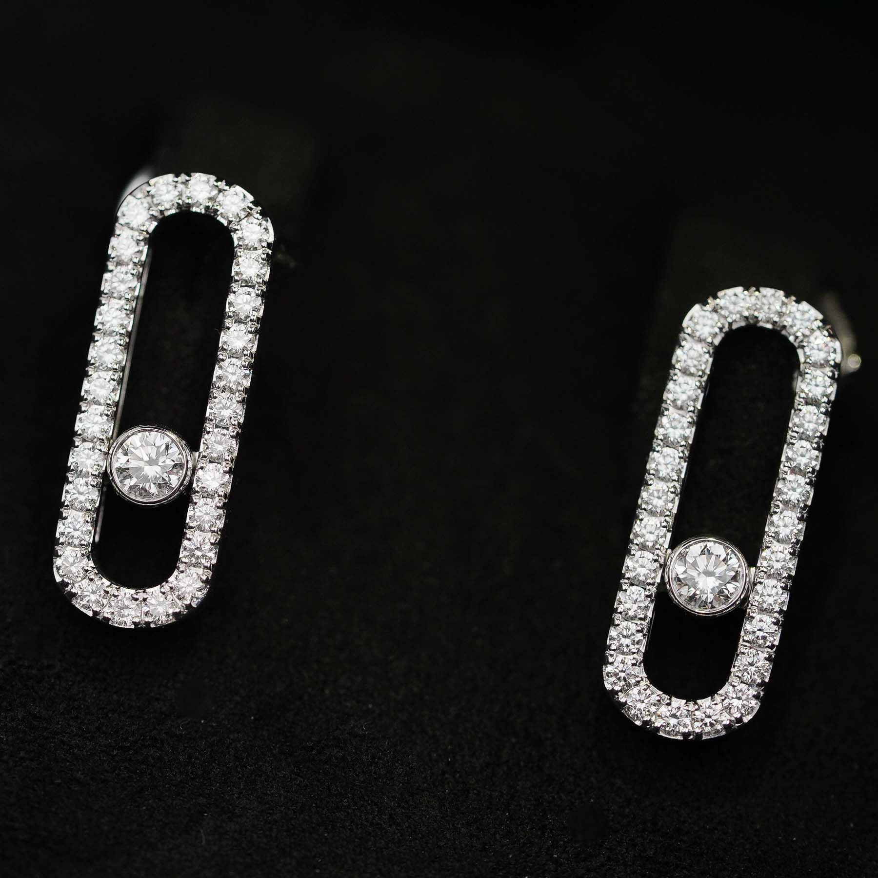 Messika Move Uno Diamond Pavé Earrings Earrings