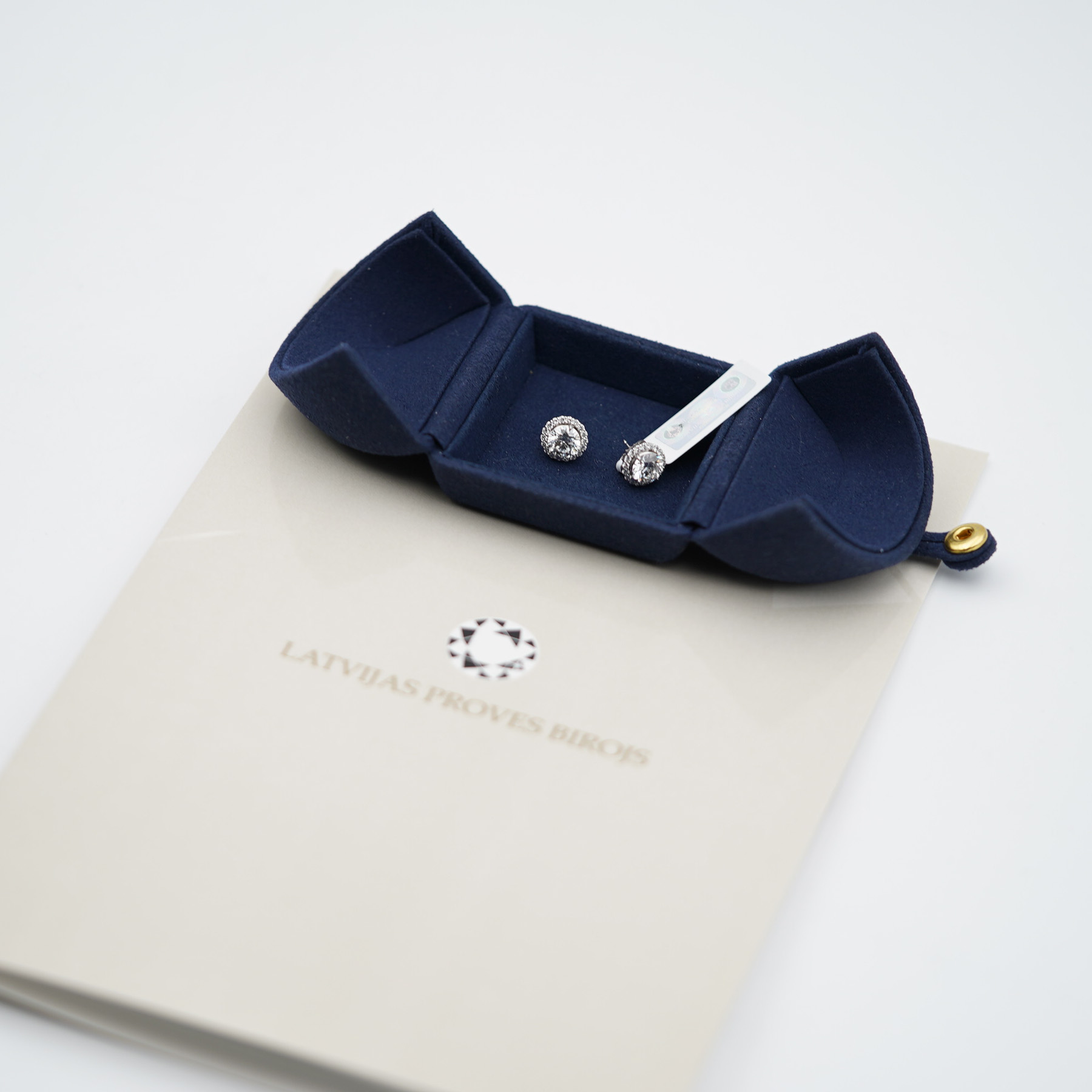 Jewellery Constellation Round Diamond Solitare 2.5 ct Earrings