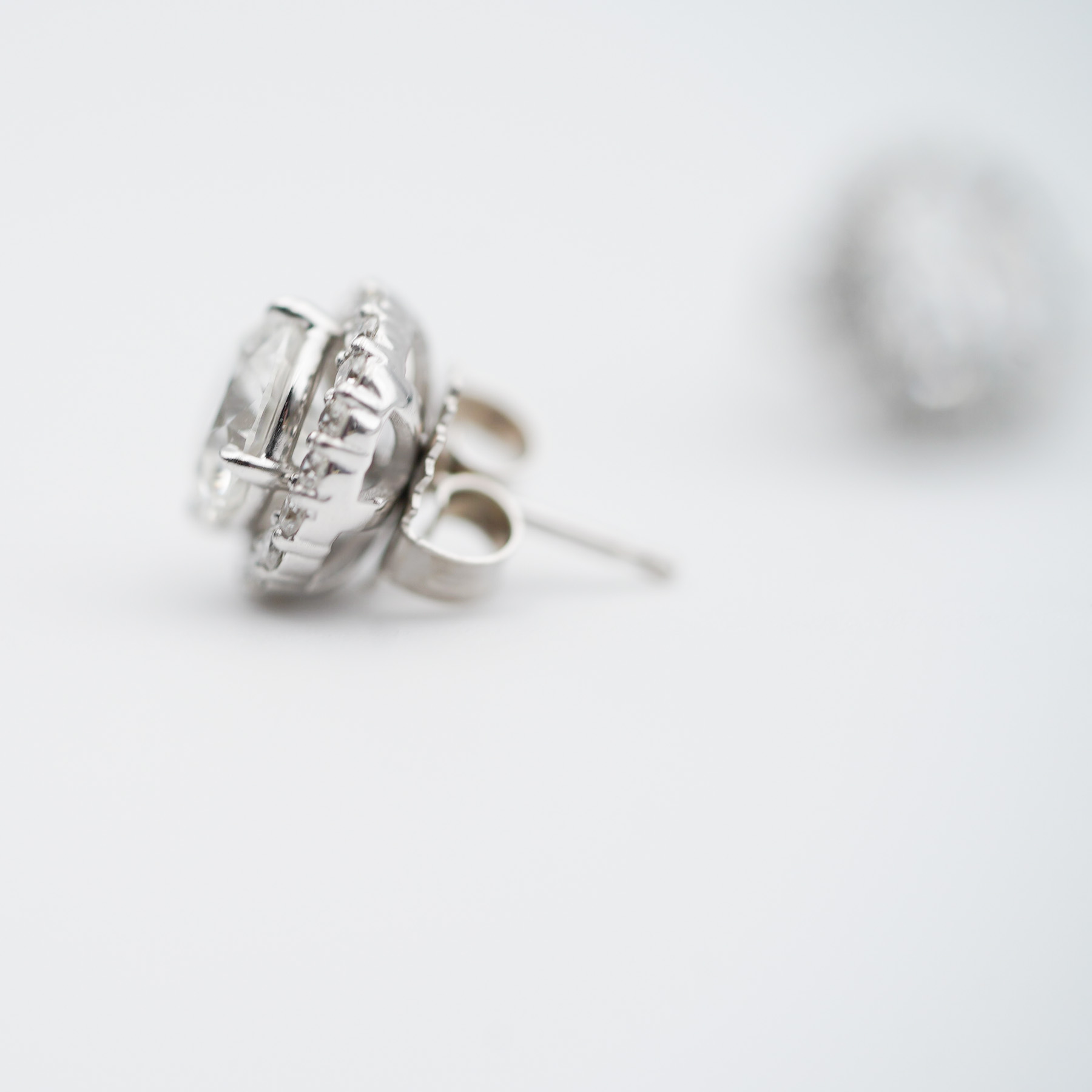 Jewellery Constellation Round Diamond Solitare 2.5 ct Earrings