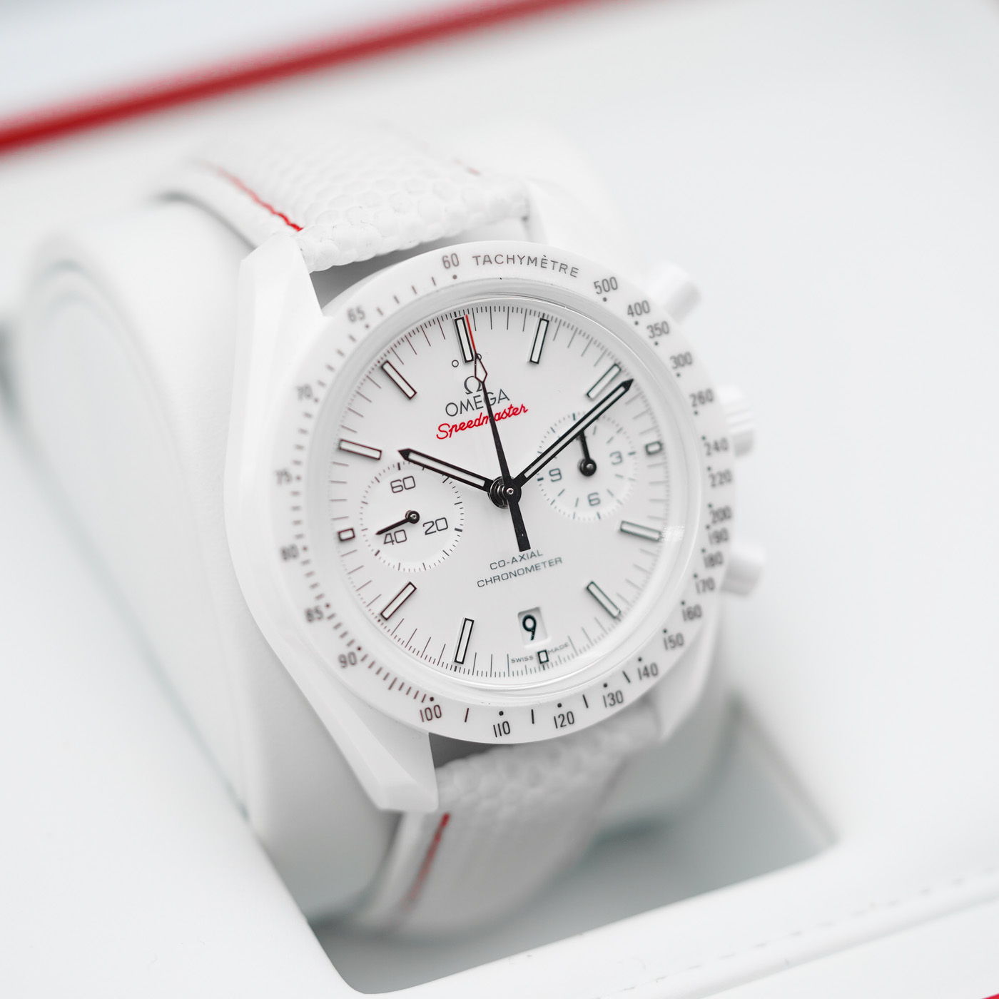 Omega Speedmaster Moonwatch Co-Axial Chronograph  White Side Of The Moon