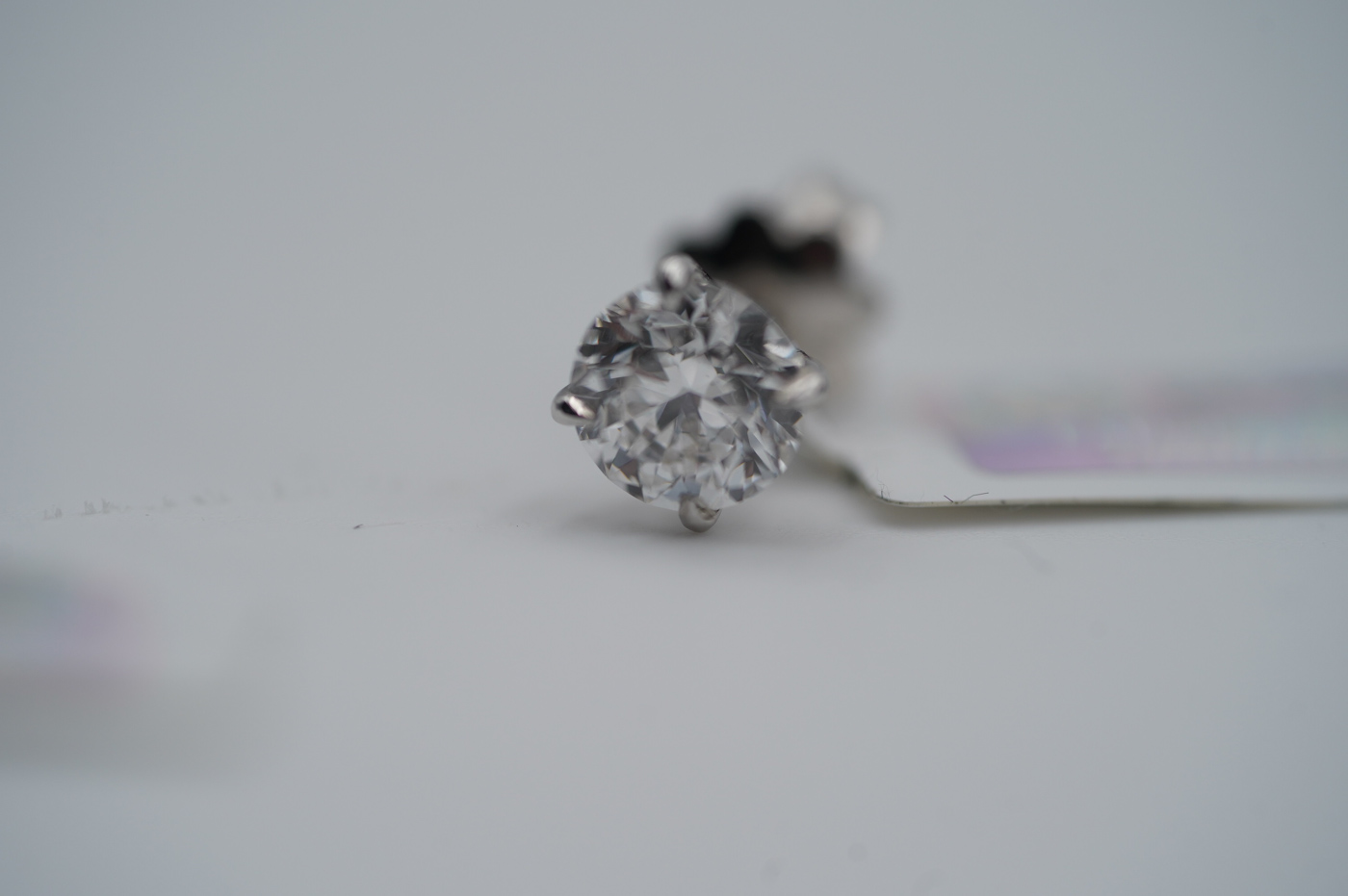 Jewellery Round Diamond Stud Earrings