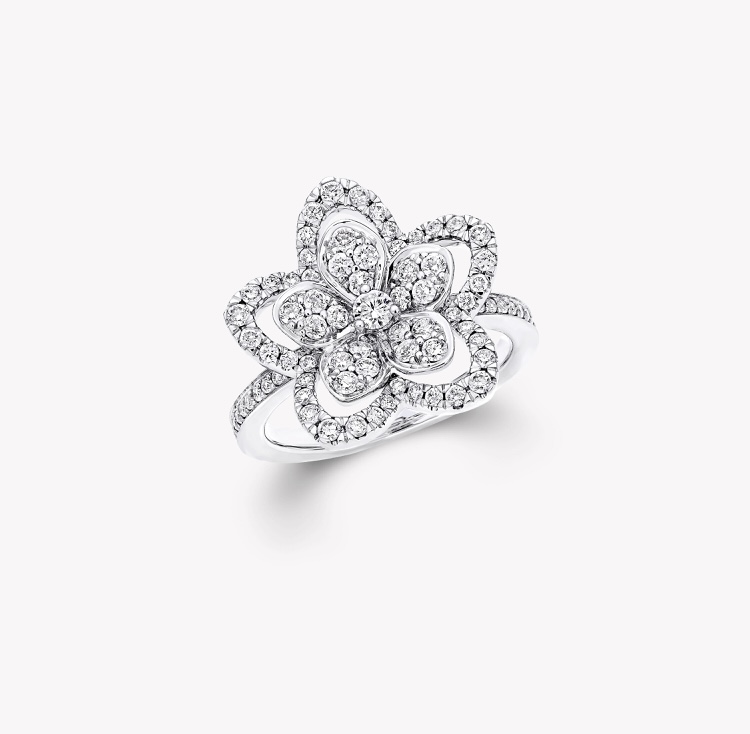Graff Wild Flower Diamond Ring Ring