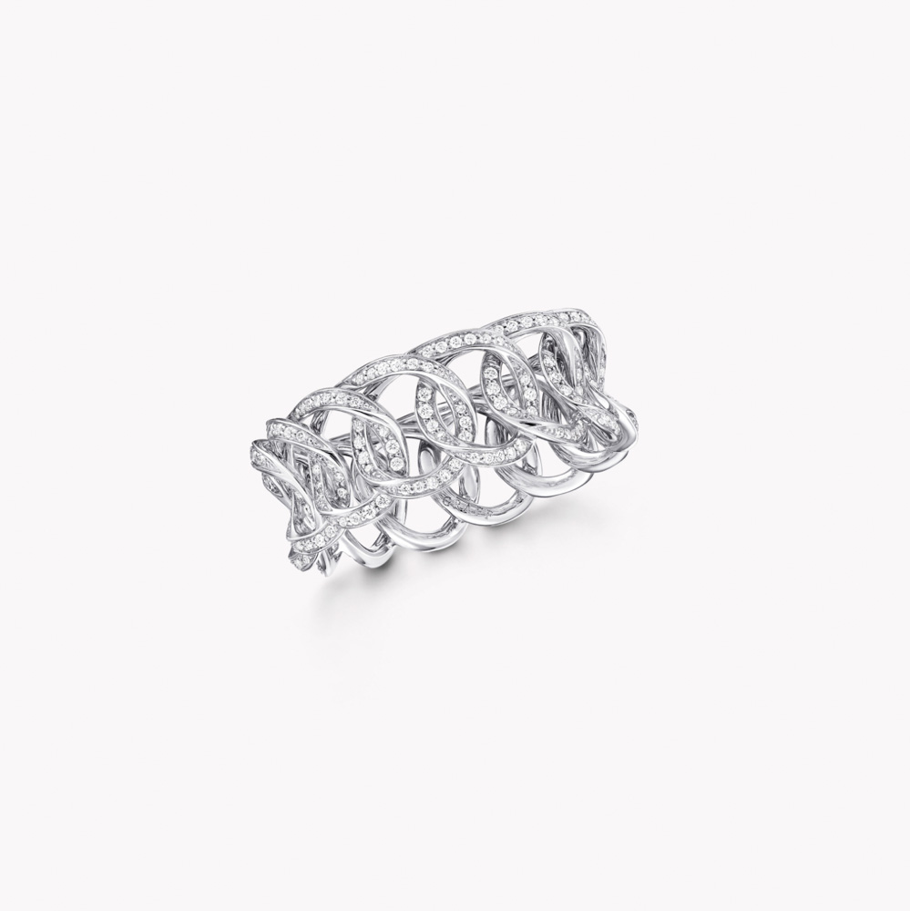 Graff Inspired by Twombly Round Diamond Pavé Band Ring