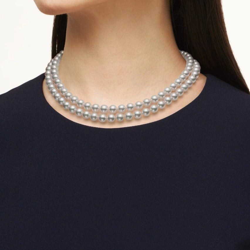 Mikimoto Akoya Double Strand Necklace