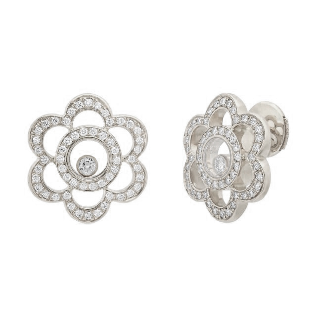 Chopard Happy Diamonds Flower Earrings