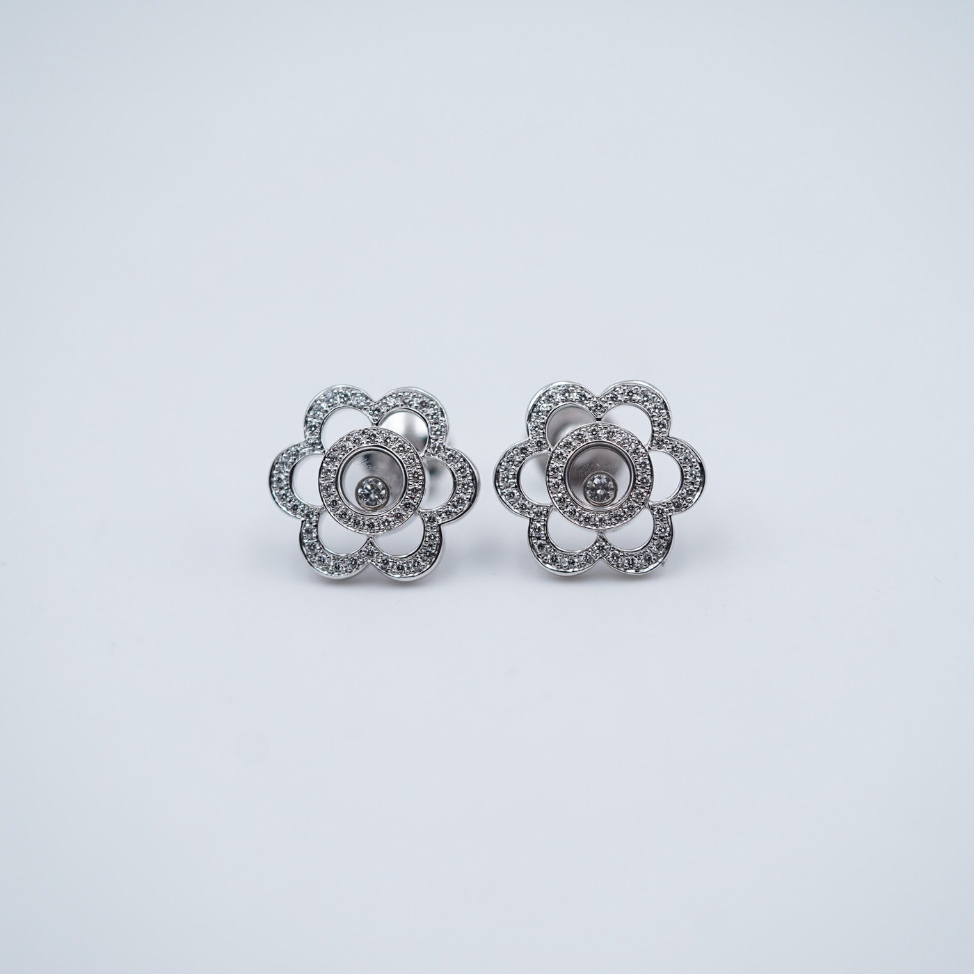 Chopard Happy Diamonds Flower Earrings