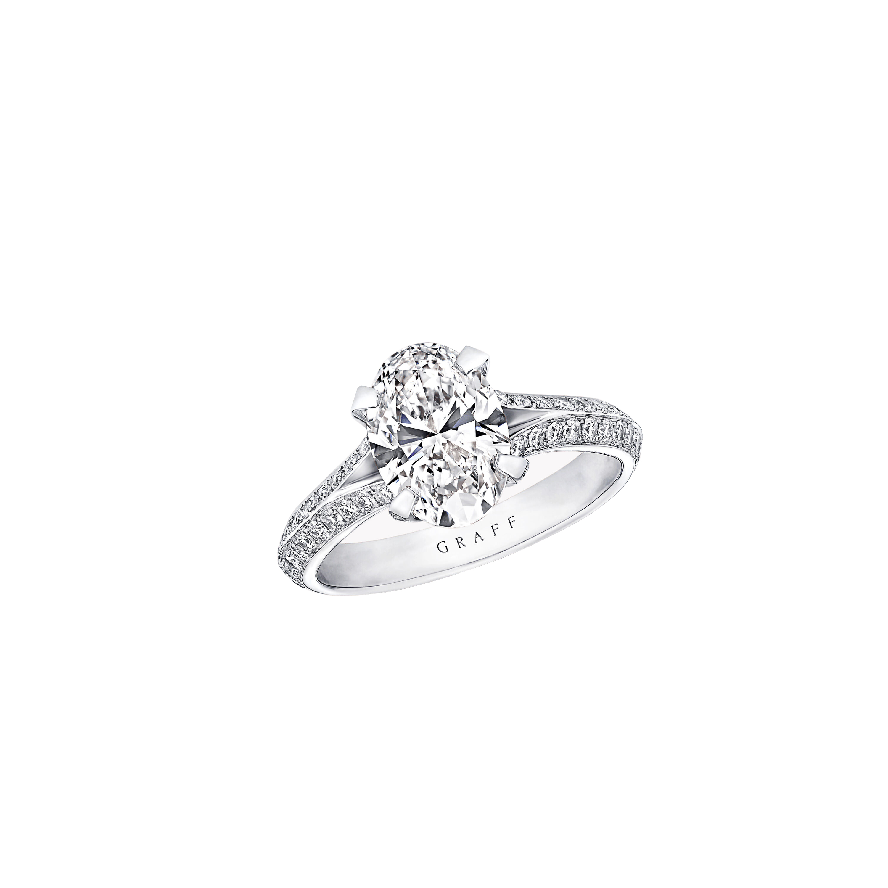 Graff Legacy Oval Diamond Engagement Ring Ring