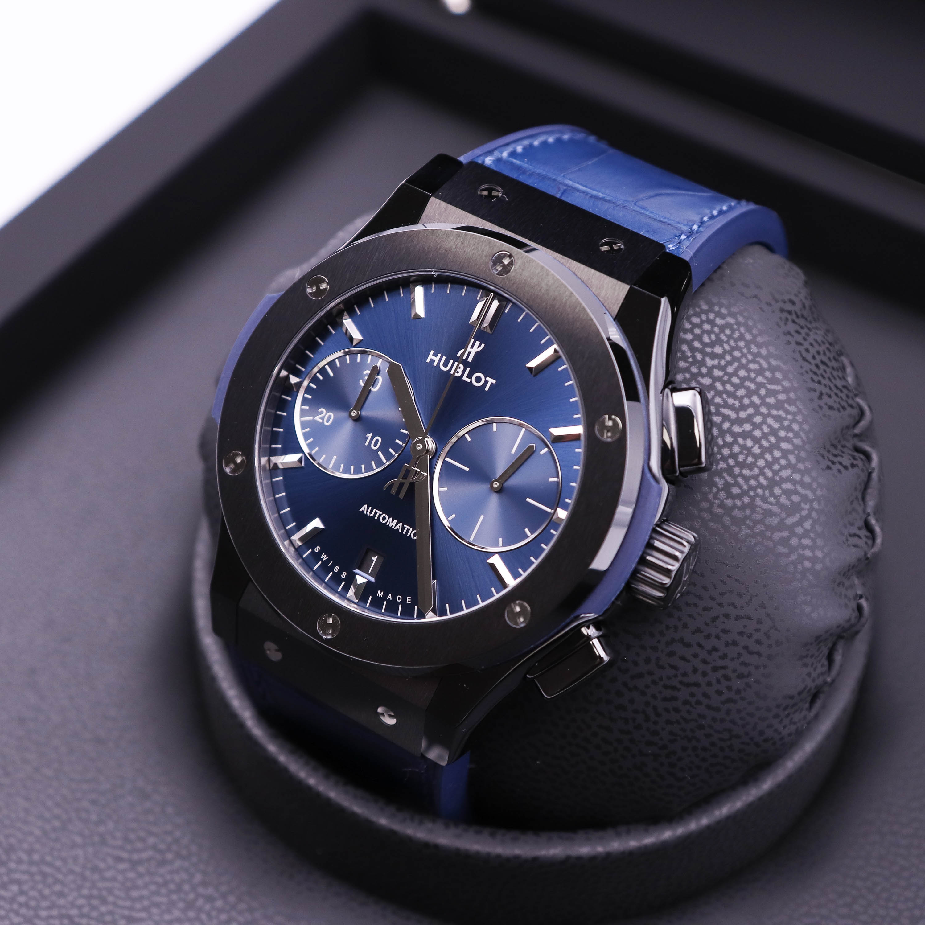 Hublot Classic Fusion 45 Ceramic Blue Chronograph