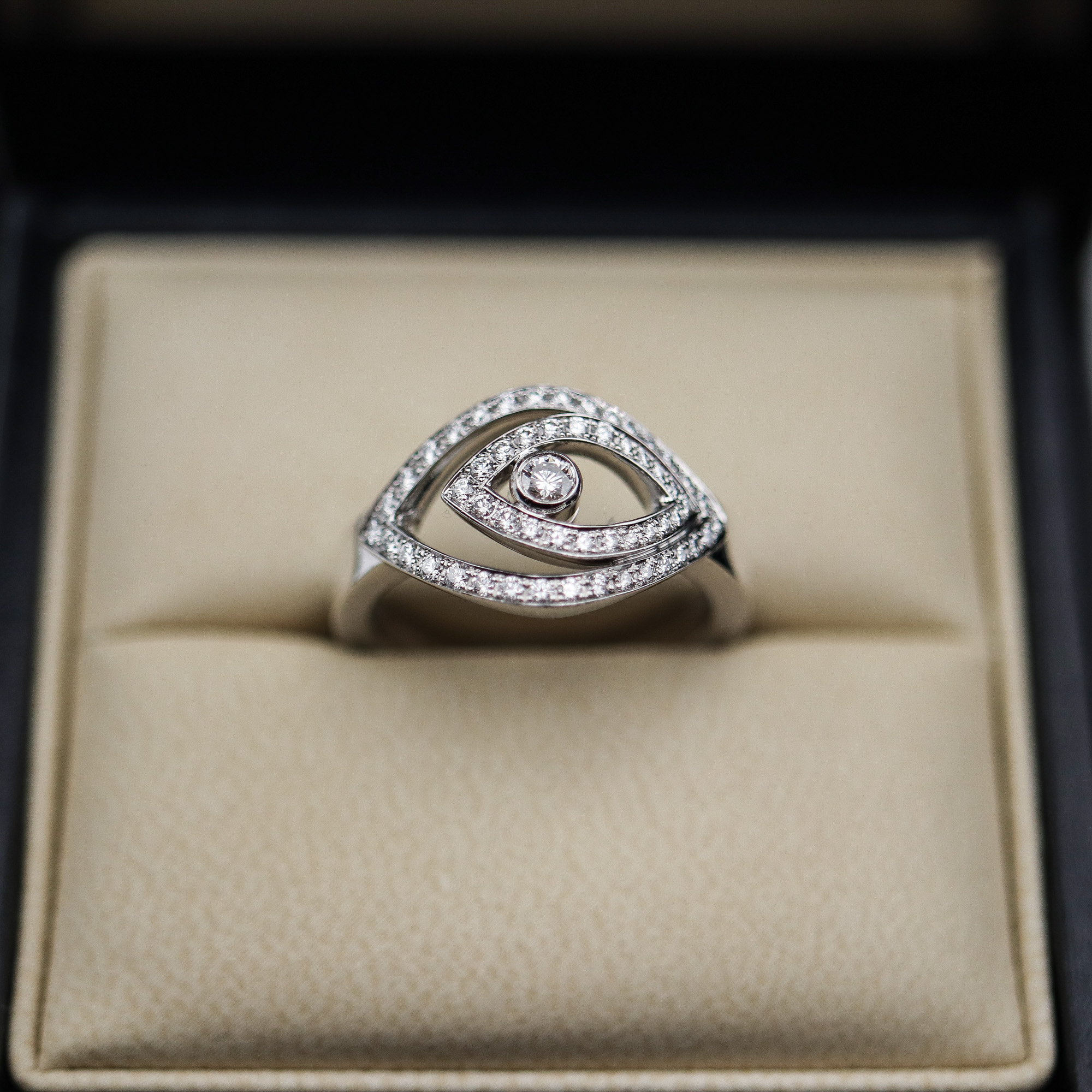 Chopard Happy Spirit Diamonds Pave Pierścienie