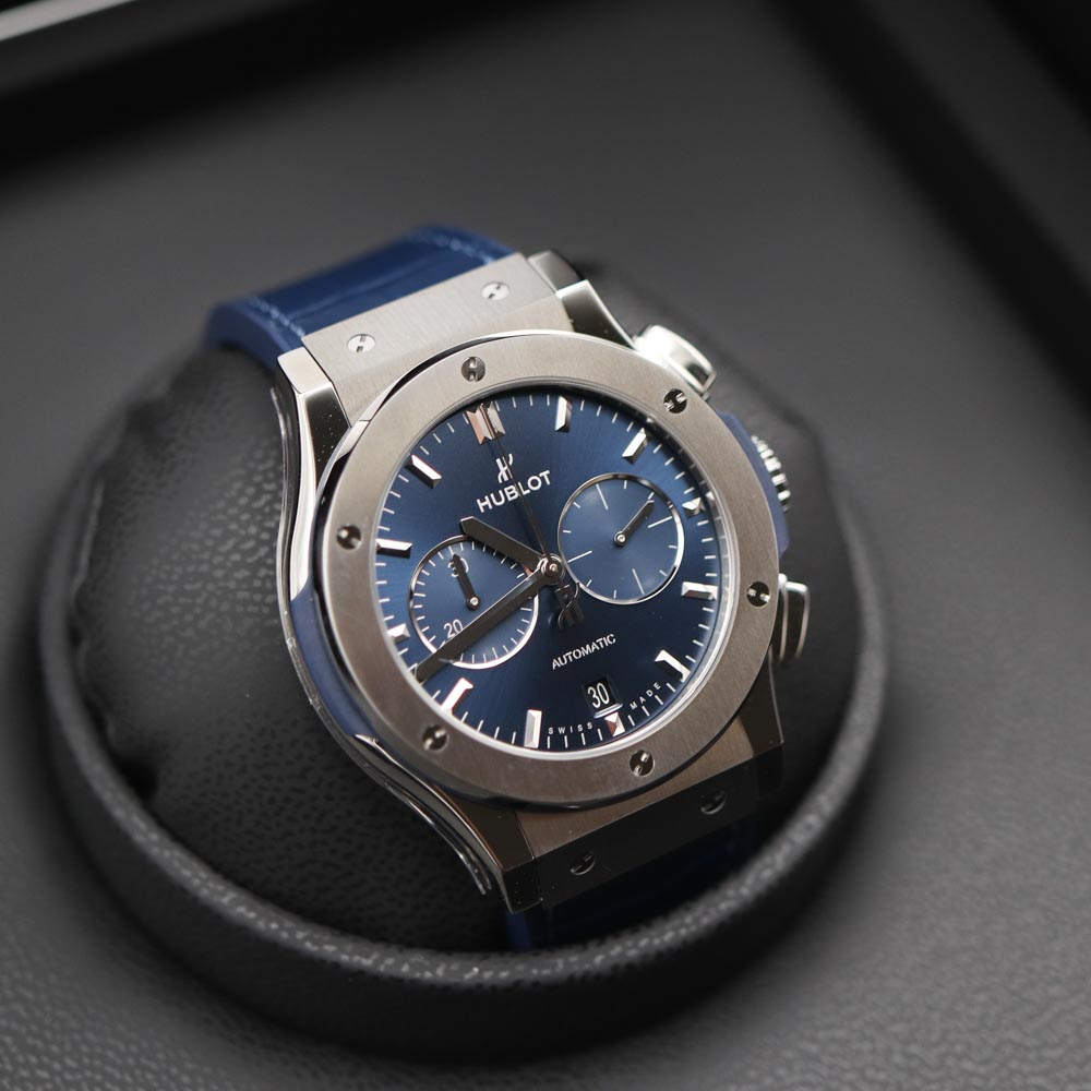 Hublot Classic Fusion 42 Chronograph Titanium Blue 