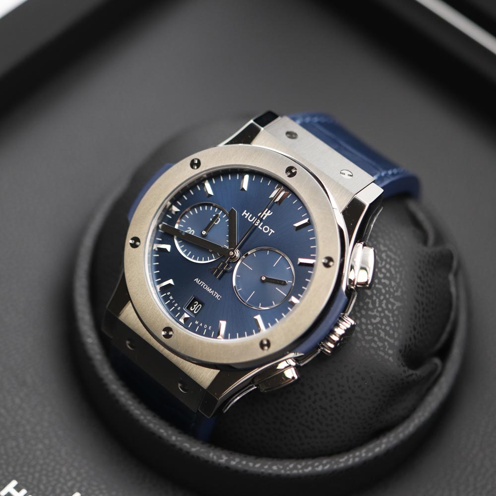 Hublot Classic Fusion 42 Chronograph Titanium Blue 