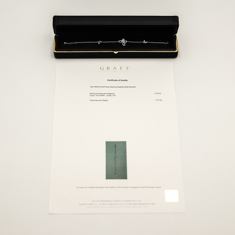 Graff Butterfly Silhouette Diamond Mini Bracelet Armschmuck
