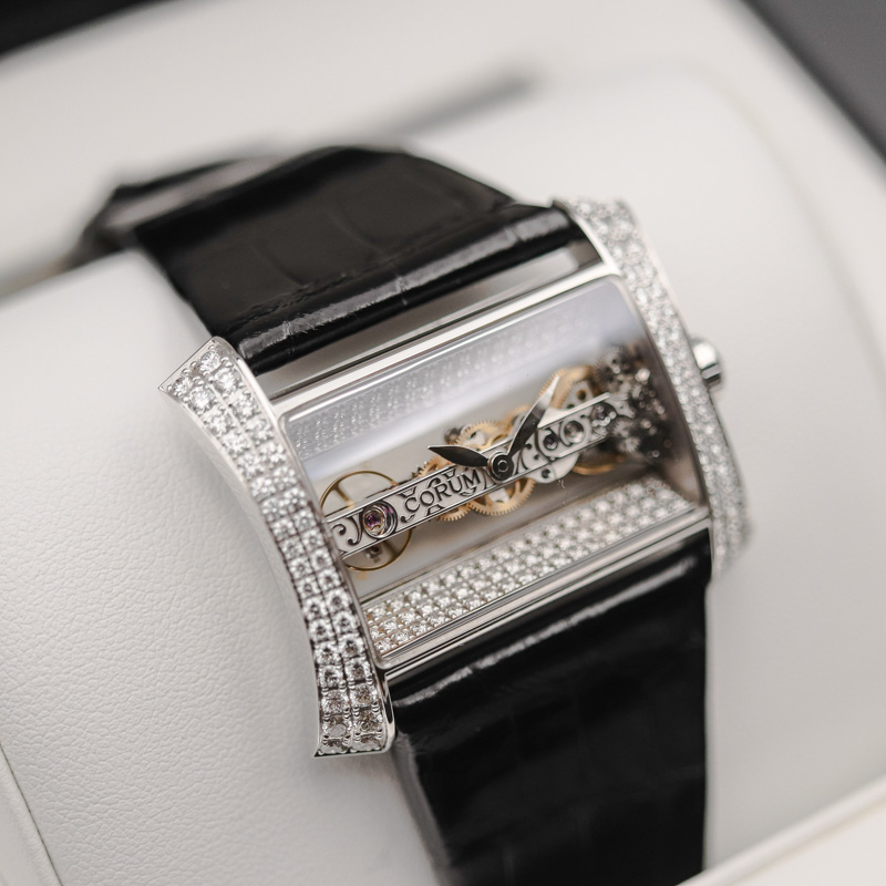 Corum Golden Bridge Lady White Gold Diamonds