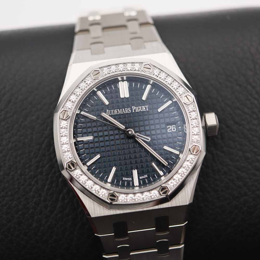 Audemars Piguet Royal Oak Blue 37mm Diamonds