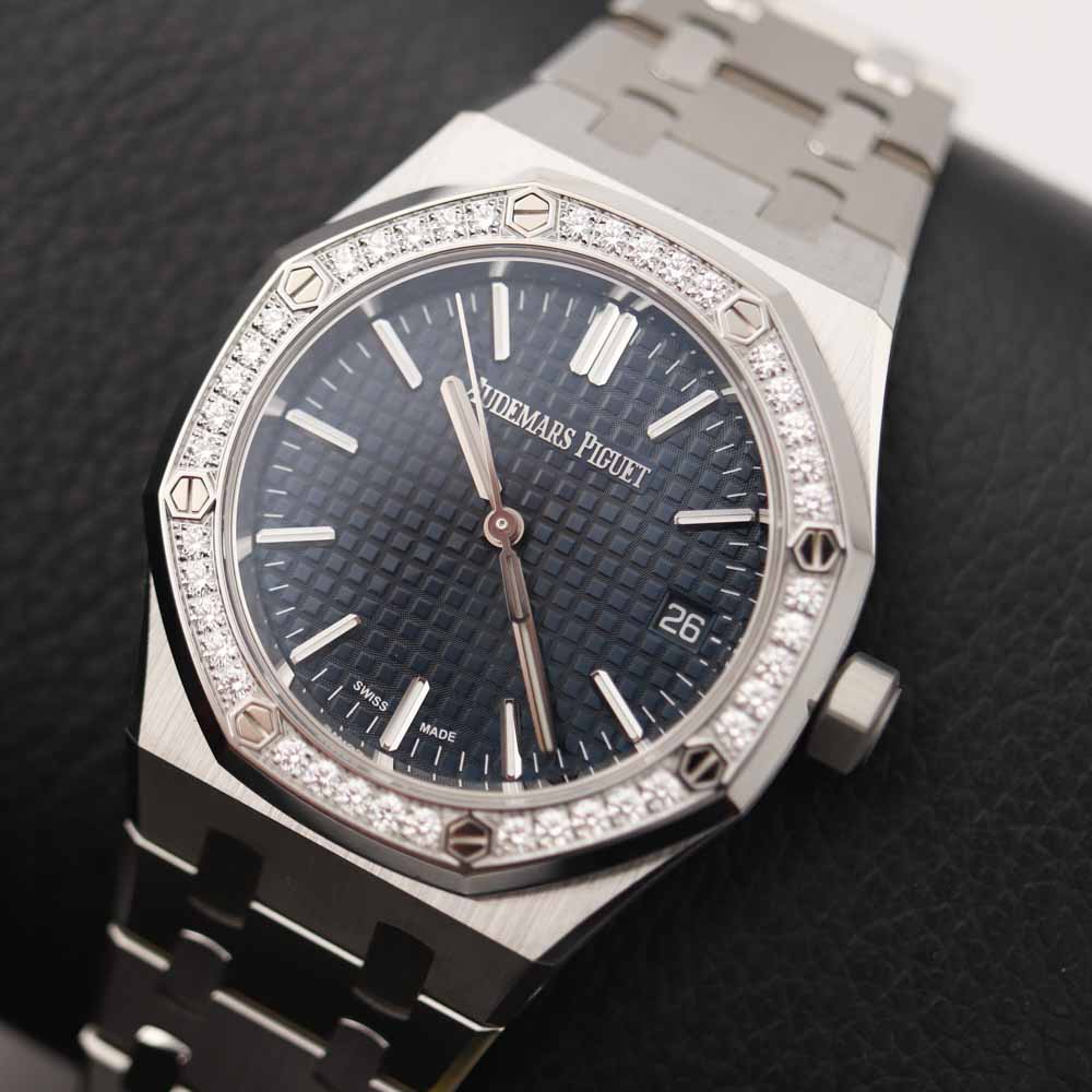 Audemars Piguet Royal Oak Blue 37mm Diamonds