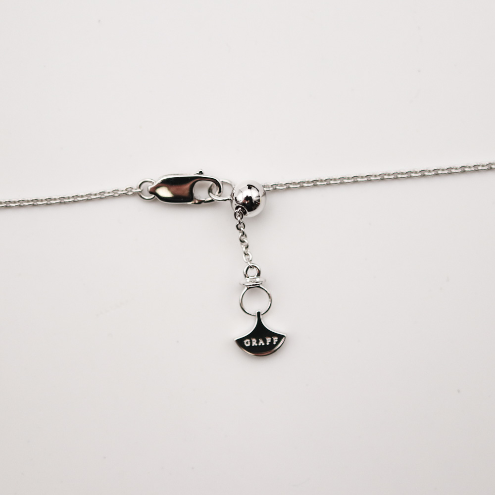 Graff Butterfly Silhouette Diamond Mini Pendant Necklace