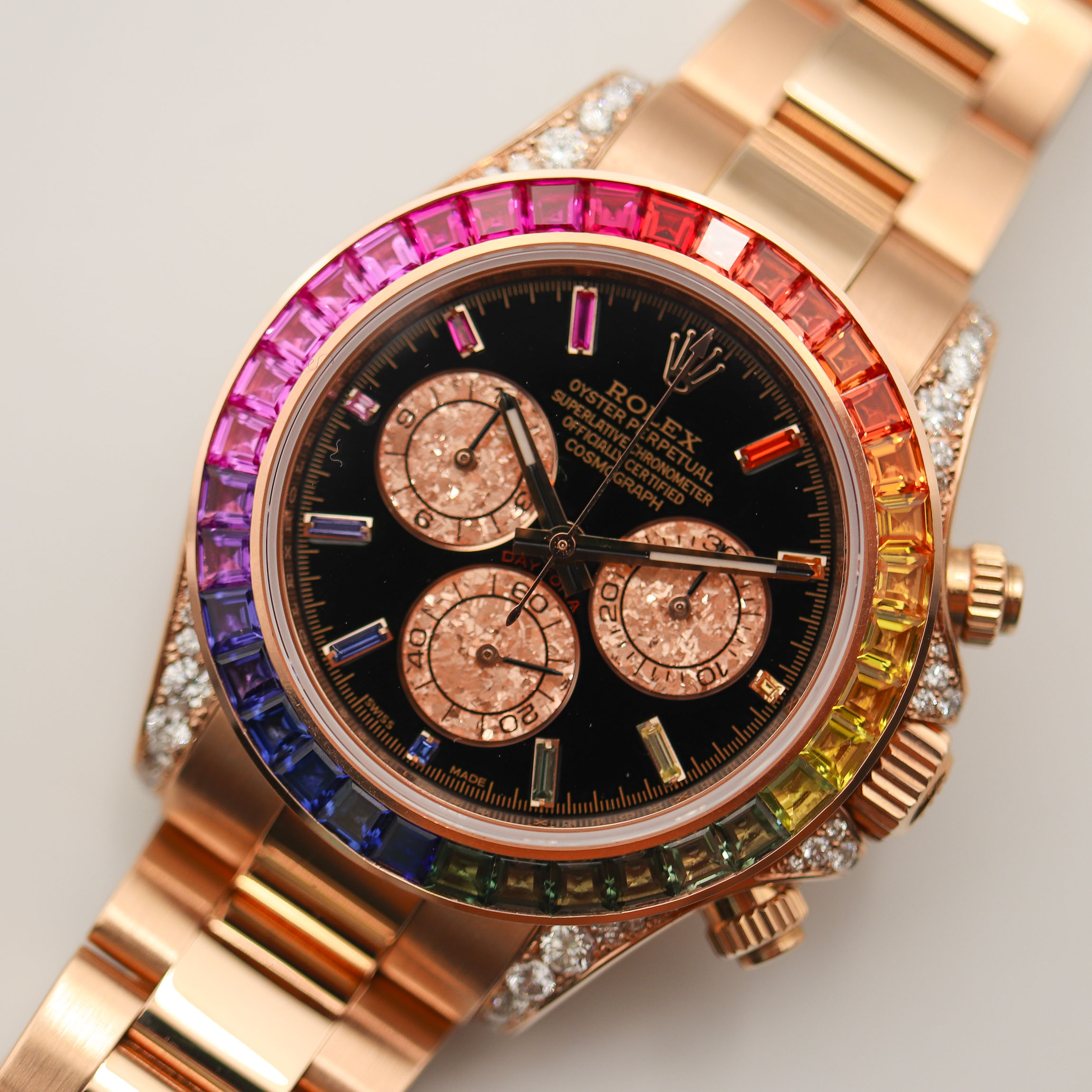 Rolex Daytona Rainbow Custom Diamonds