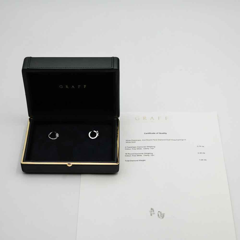 Graff Duet Diamond Hoop Earrings Earrings
