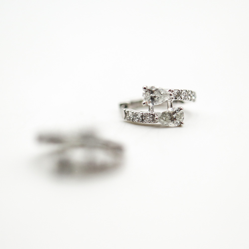 Graff Duet Diamond Hoop Earrings Earrings