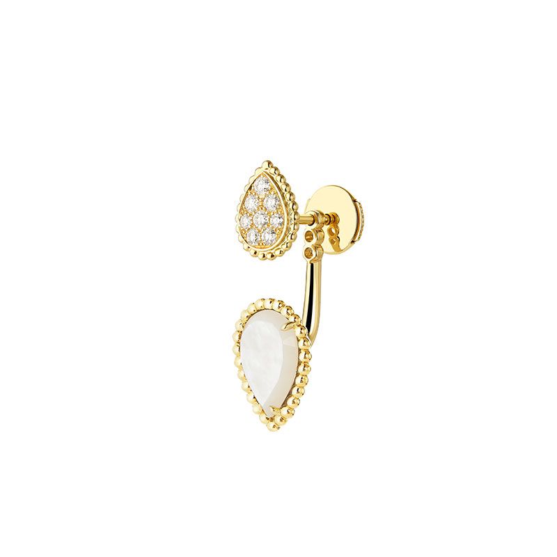 Boucheron Serpent Boheme Pearl Diamond Single  Earrings