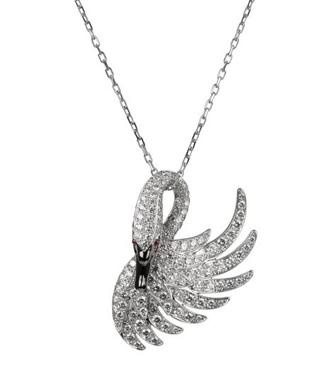 Boucheron Sypris Swan Necklace